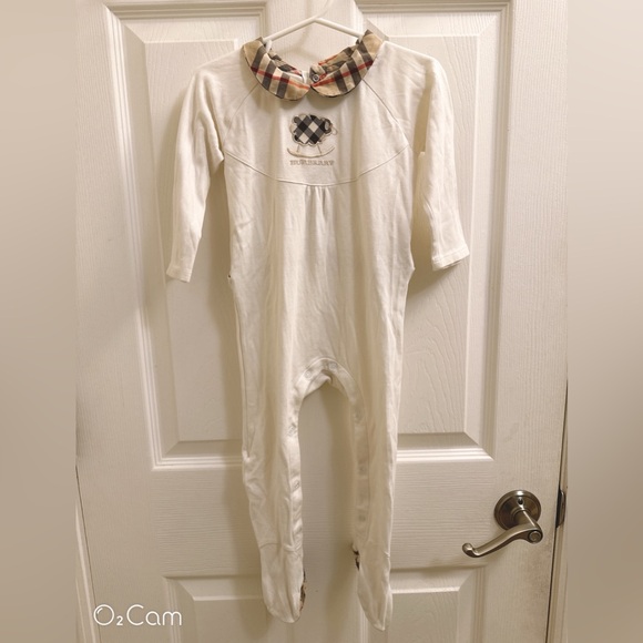 Burberry sheep romper / footie / sleeper - Picture 1 of 4